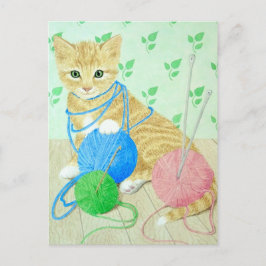 Een bal hebben. briefkaart