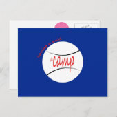 Een bal in Camp Briefkaart (Voorkant / Achterkant)
