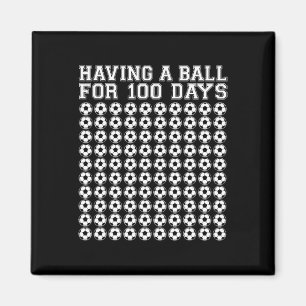 Een bal voor 100 dagen voetbalsport 100 dagen scho magneet