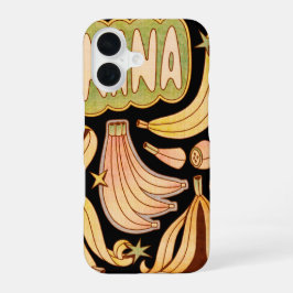 Een banaan / illustratie van banaan iPhone 16 hoesje