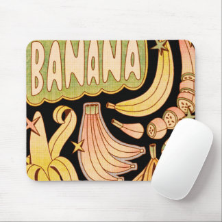 Een banaan / illustratie van banaan muismat