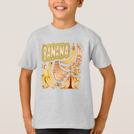 Een banaan / illustratie van banaan t-shirt