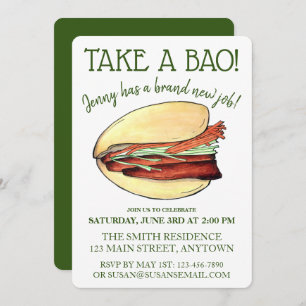 EEN BAO Pork Belly Bun Celebration Congrations Kaart