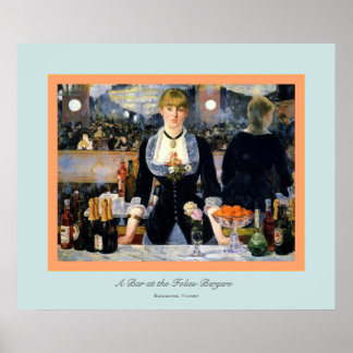 Een bar bij de Folies-Bergere ~ Edouard Manet Poster
