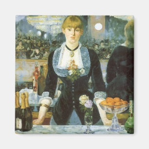 Een bar bij de Folies Bergere van Edouard Manet Magneet