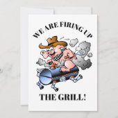 Een barbecue viering kaart (Voorkant)