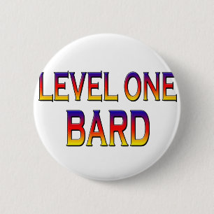 Eén bard niveau ronde button 5,7 cm