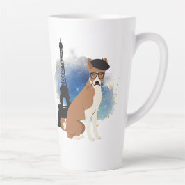 Een Basenji in Parijs Funny Dog Latte Mok