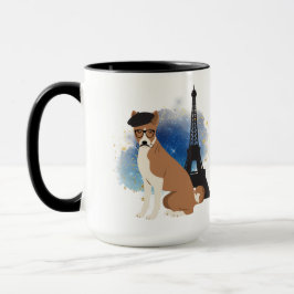 Een Basenji in Parijs Funny Dog Mok
