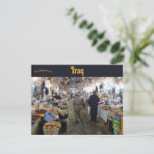 Een bazaar in Erbil Briefkaart (Staand voorkant)