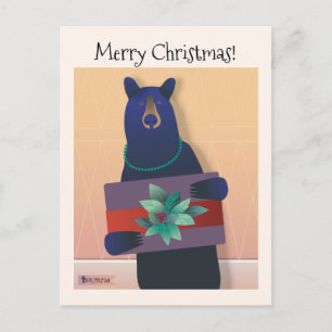 💕Een beer Het dragen van een ketting houdt een va Briefkaart