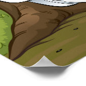 Een Beer krap in de Bossen Poster (Hoek)