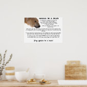 Een Beer worden Poster (Keuken)