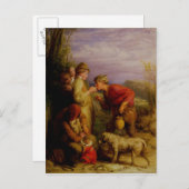 Een beet geven briefkaart (Voorkant / Achterkant)