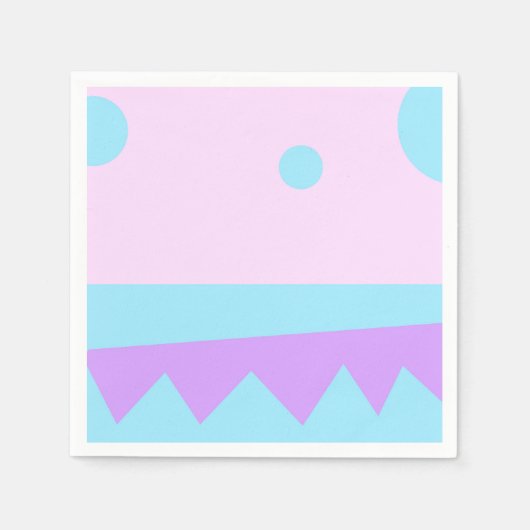 Een beetje Abstract grafisch papier voor een monst Servetten (Voorkant)