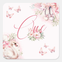 Een beetje Ballerina Swan Lake Eerste Verjaardag