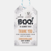 Een beetje boe baby shower Halloween dank u Cadeaulabel (Voorkant)