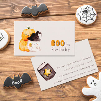 Een beetje Boo-babyshowerboeken voor baby-bijlage Informatiekaartje
