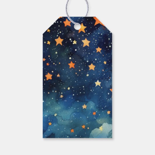 Een beetje boo pompoen schattig halloween Baby sho Cadeaulabel (Achterkant)