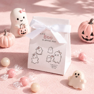 Een beetje Boo Schattig Roze Pastel Halloween Bedankdoosjes