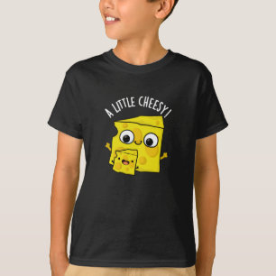 Een beetje cheesy grappig eten Pun Dark BG T-shirt