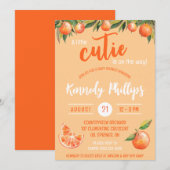 Een beetje CUTIE is onderweg! Baby Shower Kaart (Voorkant / Achterkant)