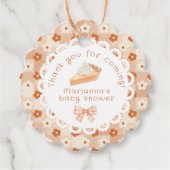 Een beetje cutie Pie Baby shower Dank u Bedankjes Labels (Voorkant)