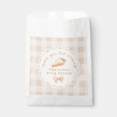 Een beetje cutie Pie Baby shower Dank u Bedankzakje (Voorkant)