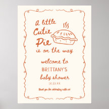 Een beetje Cutie Pie Baby shower welkom