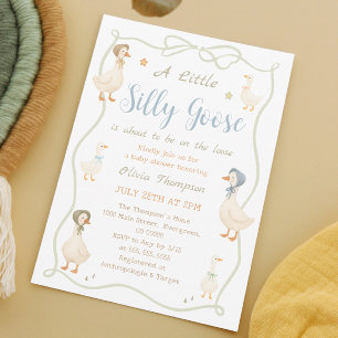 Een beetje domme gans baby shower kaart