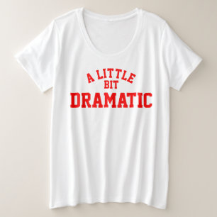 Een beetje dramatisch grote maat t-shirt