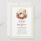 Een beetje Dumpling Mocha Mousse Baby shower Kaart (Voorkant)