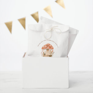 Een beetje een leuke kerel Paddenstoel Baby Shower Bedankzakje