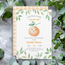 Een beetje een schattig oranje geruit citrus babys