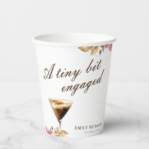 Een beetje Espresso Martini Bruidsdouche Papieren Bekers