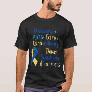 Een beetje extra buitengewoon downsyndroom Awarene T-shirt