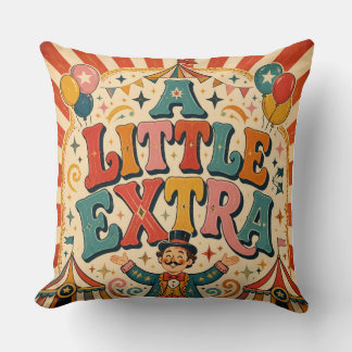 Een beetje extra vintage circus retro kussen