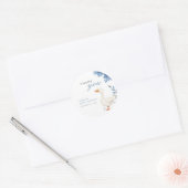 Een beetje Gekke Goose Boy Baby shower Ronde Sticker (Envelop)