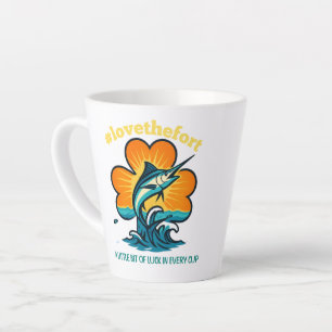 Een beetje geluk in elke Latte Cup Mok