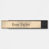 Een beetje Glitter Roos Gold Deurbordje (Voorkant)