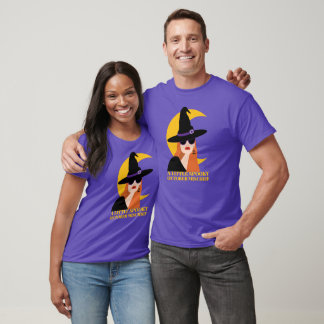 Een beetje griezelig oktober ondeugd heks T-shirt