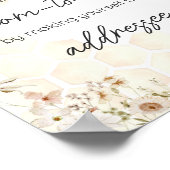 Een beetje Honey Bee Baby shower Envelope Station Poster (Hoek)