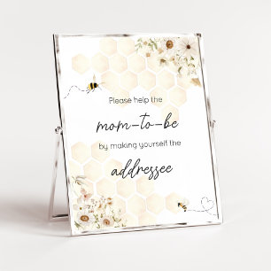 Een beetje Honey Bee Baby shower Envelope Station Poster