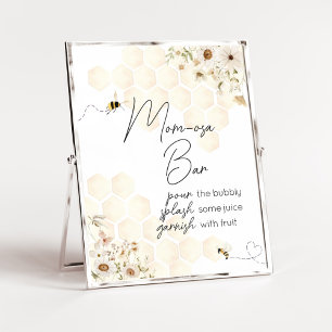 Een beetje Honey Bee Baby shower Envelope Station Poster