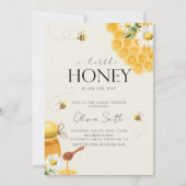 Een beetje Honey Bee Honeycomb Baby shower Kaart (Voorkant)
