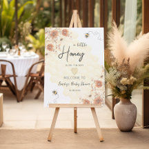 Een beetje honing is onderweg Baby shower welkom
