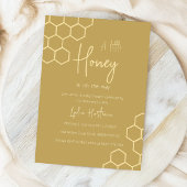 Een beetje honing is onderweg Minimal Baby Shower Kaart