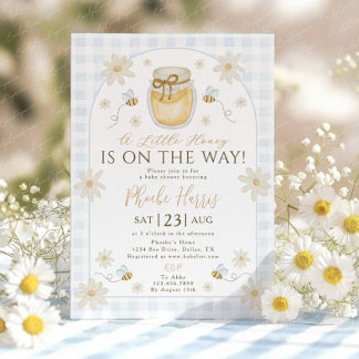 Een beetje honing is op komst Baby Shower Kaart