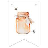 Een beetje honing op de weg Waterverf Baby shower Vlaggetjes (Eerste vlag)