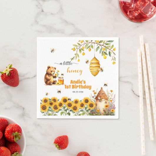 Een beetje honing voor elke verjaardag servet (Insitu)